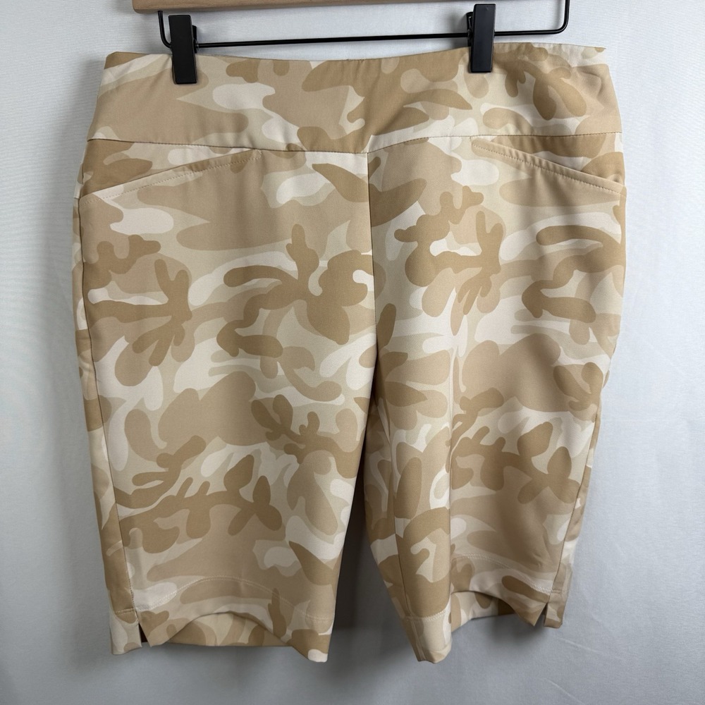 IBKUL Gold Camo Short Women's Golf Tennis Pickle Ball Size 8